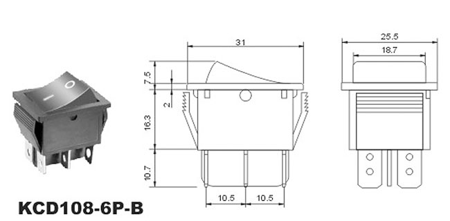 οKCD108-6P-B