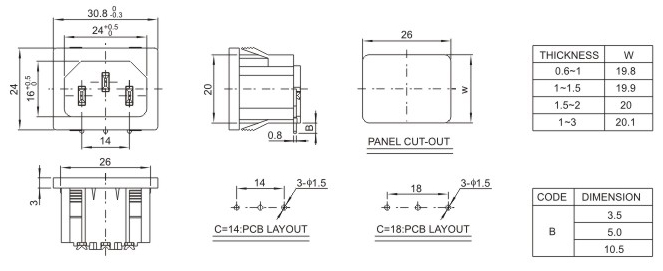 ACԴDB-14-2P